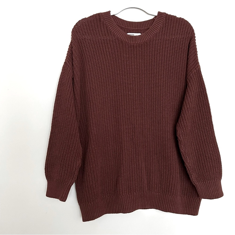 Sonoma Women’s Brown Knit Crew Neck Sweater